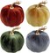 4 Pcs 5" Assorted Faux Rustic Harvest Pumpkins Tabletop Decor